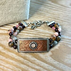 42. Carolyn Pollack Relios Copper + Stone Bracelet